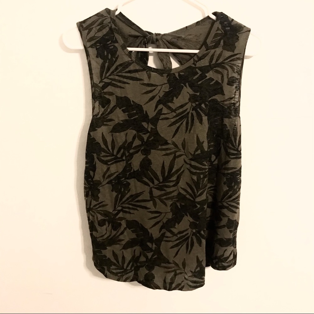 Hawaiian Cutout Tank Top